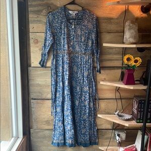 April Cornell Blue Sailor Collar Sundress